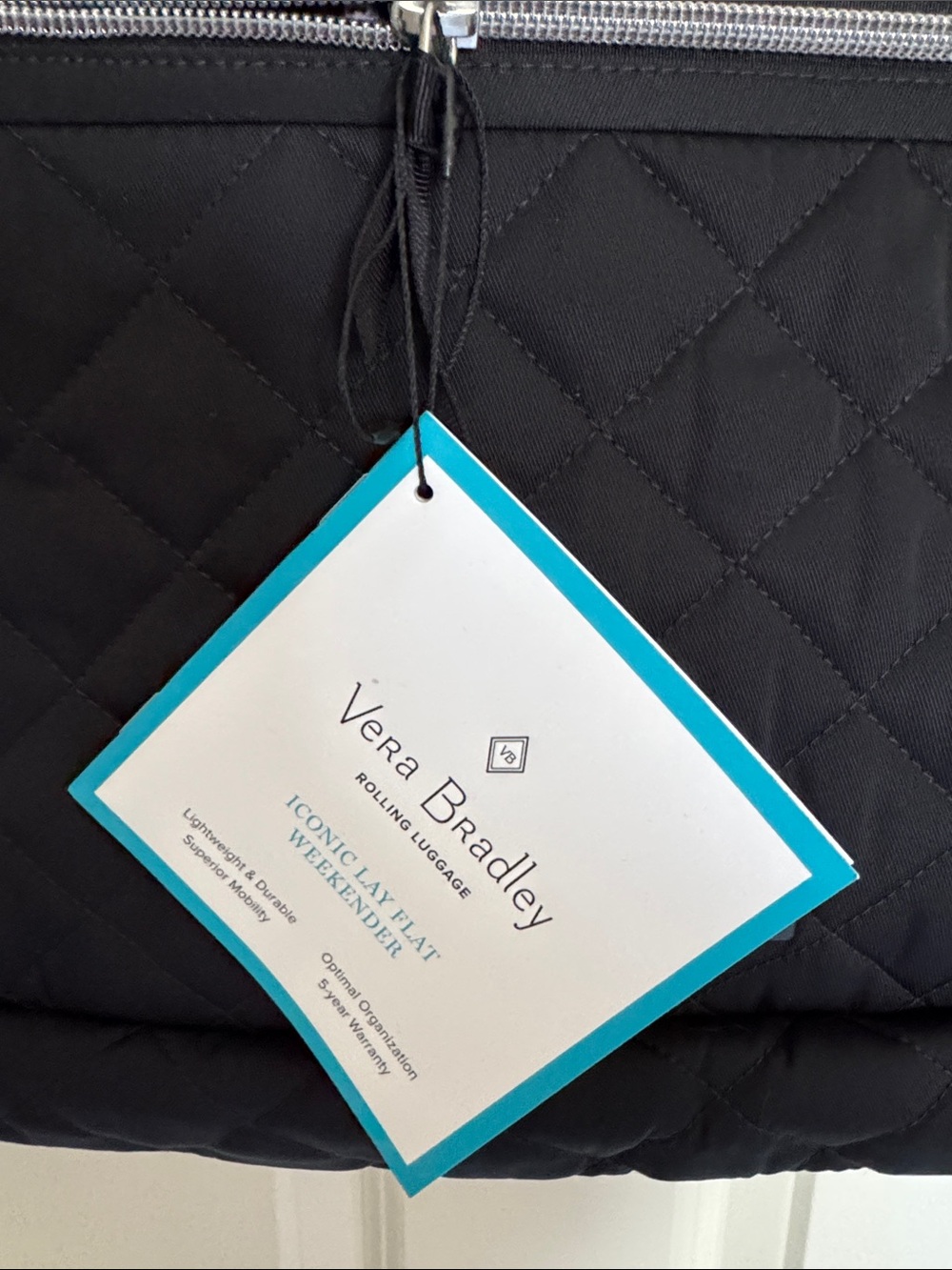 NWTs Vera Bradley Iconic Lay Flat Weekender - Picture 2 of 3